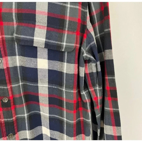 Equipment Signature Plaid Blouse in Peacoat Multi Button Down - Picture 3 of 6